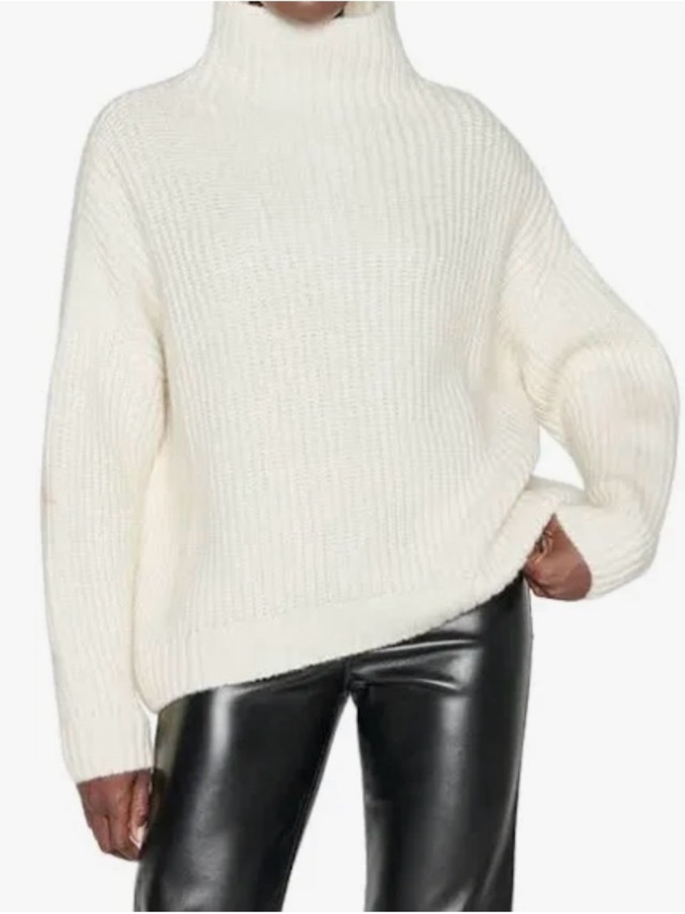 Anine Bing Sydney Turtleneck Sweater - medium